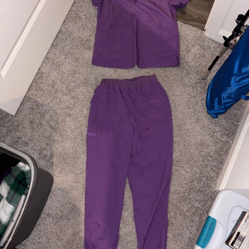Purple Scrub Set
